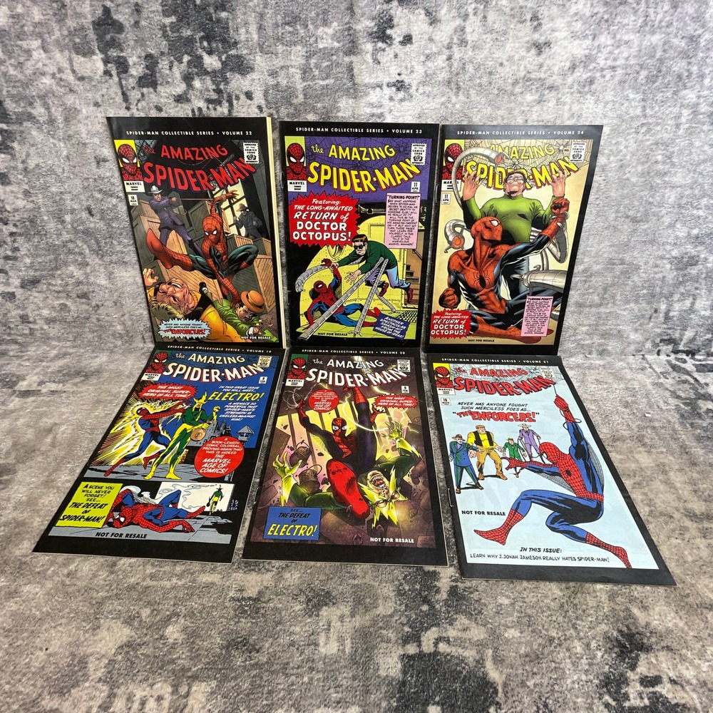 Spider-Man Collectible Series Vol 19-24 Newspaper Reprints Marvel Comic Lot 2006